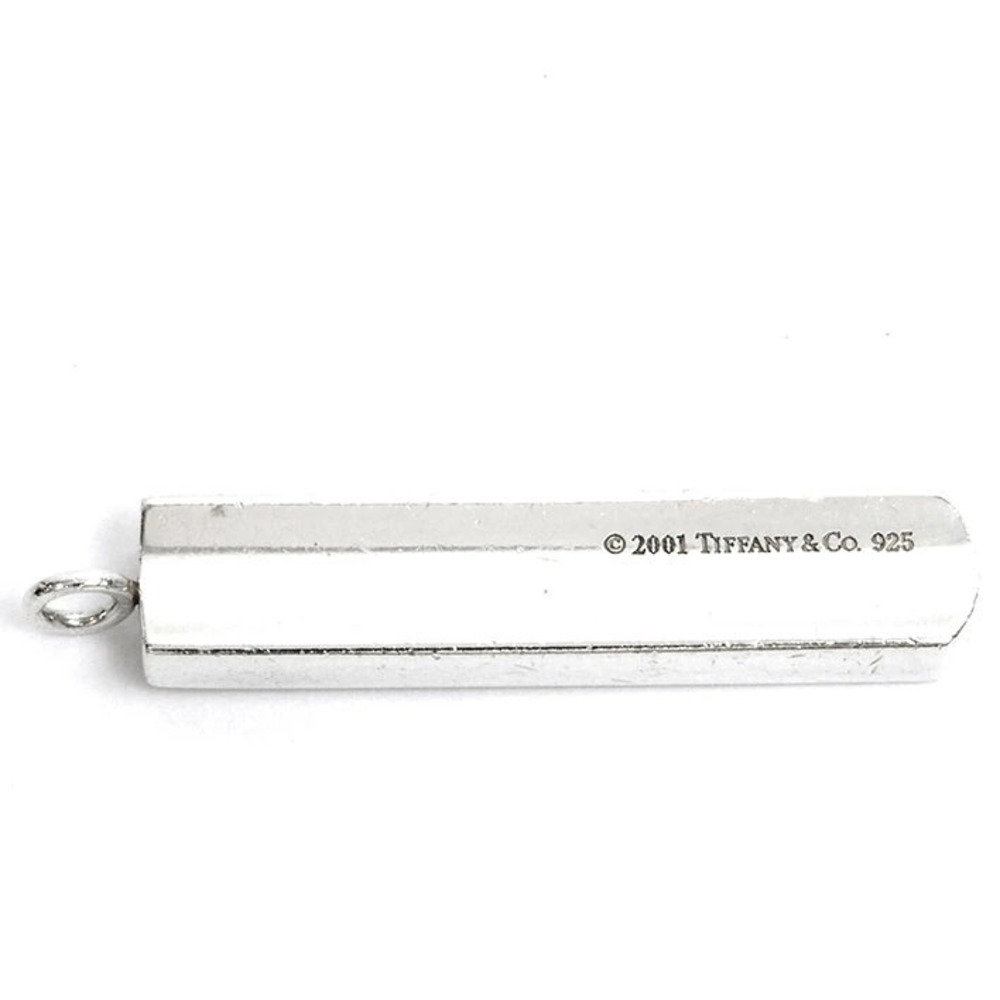 Tiffany Co Bar Pendant Top Chain Silver